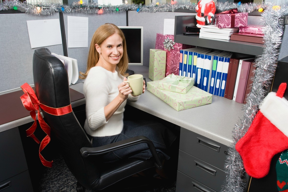 christmas office  decorating ideas contest