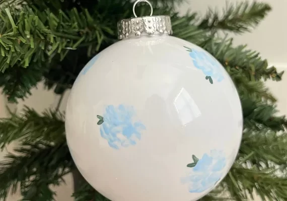 christmas decor blue and white