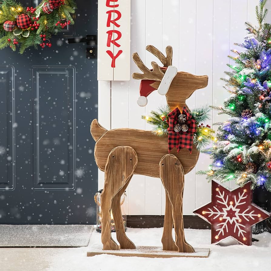 The Enduring Charm of Outdoor Wooden Christmas Decorations插图4