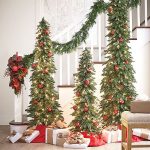 ideas for decorating a pencil christmas tree