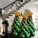 green and gold christmas decor