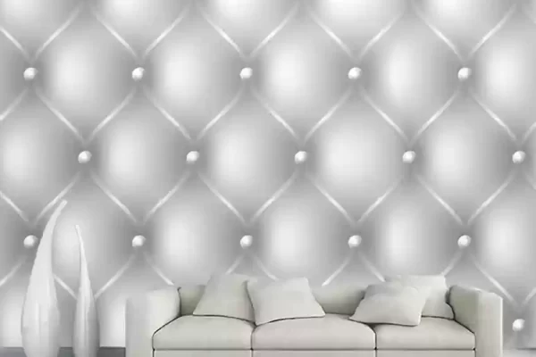 silver wallpaper decor