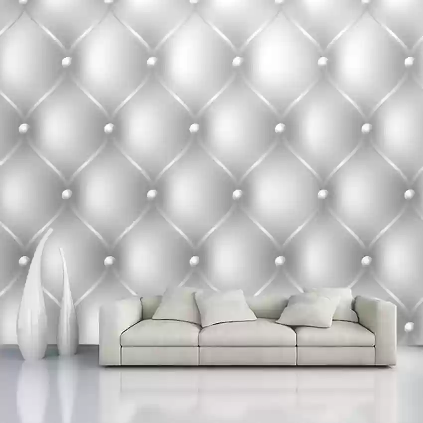 silver wallpaper decor