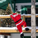 santa roof decoration