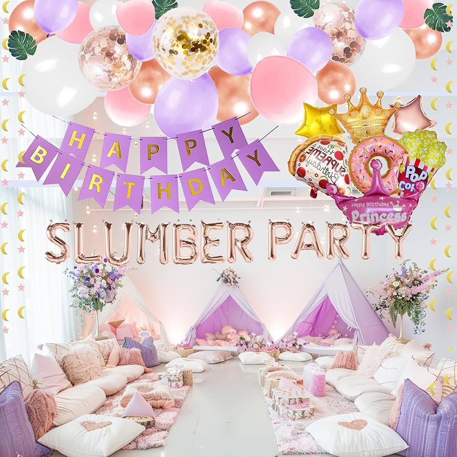 slumber party decorations