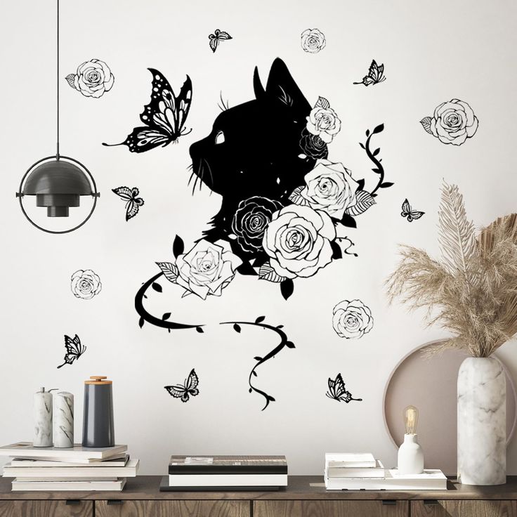 trendy cat wall decor