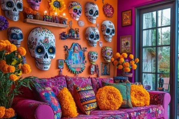 decorations of the day of the dead