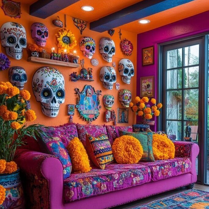 decorations of the day of the dead