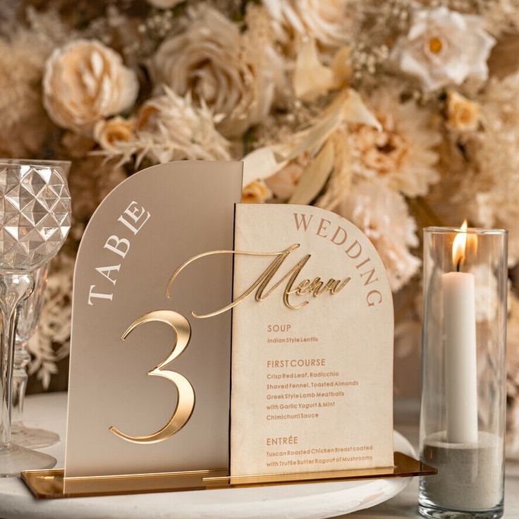 chic gold and white reception